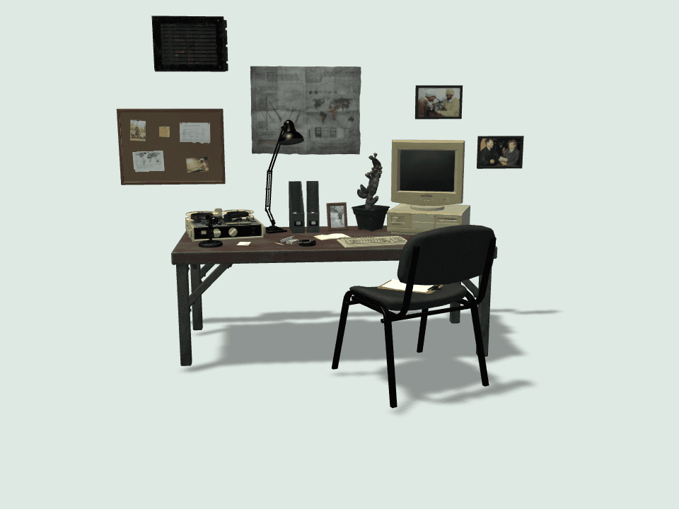 办公室 3D 模型预览